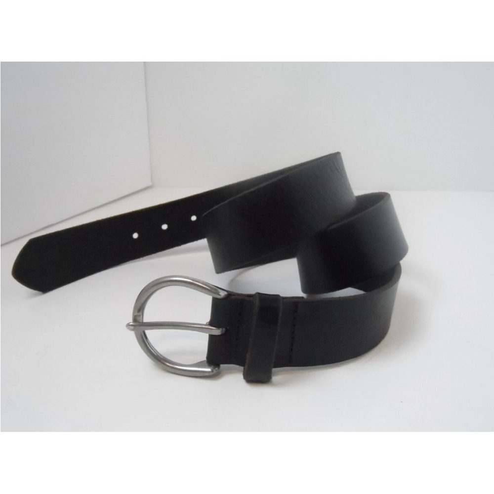 Eddie Bauer Men's Black Leather Belt Sz M